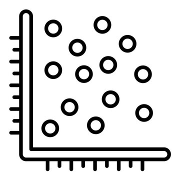 Scatter Plot Line Icon