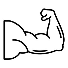 Muscles Line Icon