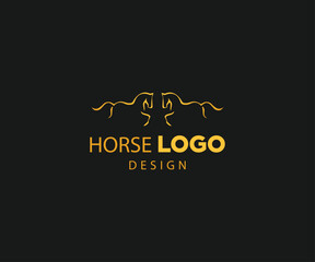 Elegant horse logo icons Royal stallion symbol designTrendy and Professional horse