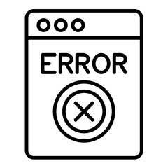 Error Line Icon