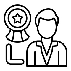 Managerial Training Line Icon