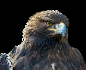 A portrait of an American eagle perched in a pine tree near Bend, Oregon