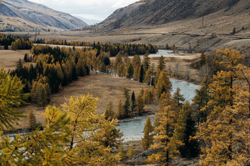 mountain river valley