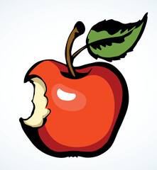 Stub from Apple. Vector drawing
