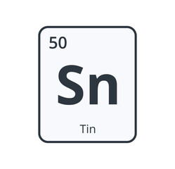 Tin Chemical Symbol. 