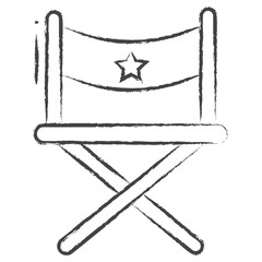 Hand drawn Director chair illustration icon