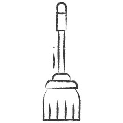 Hand drawn Broom illustration icon