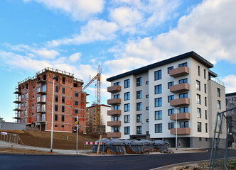 City building development apartment construction - 633859517