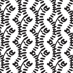 Seamless black and white geometric pattern. Tileable texture background.
