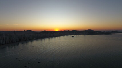 Sunset Por do Sol em Balneario Camboriu em Santa Catarina Brasil