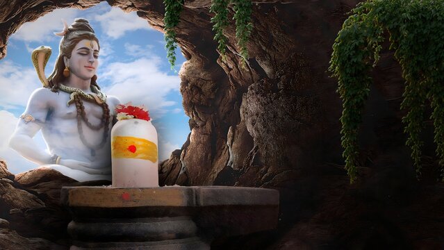 Lord Shiva Indian God 3D Wallpaper,Lord Shiva with colorful background