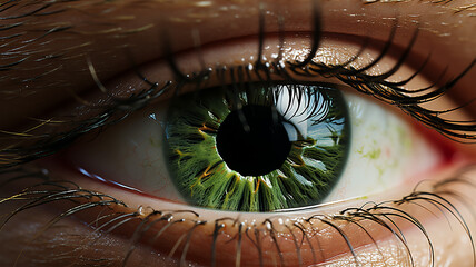 A huge mystical eye of a human person, for posters, ads, flyers, coaches and lifestyle consultant
