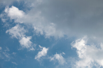 cloudy clouds in the blue sky