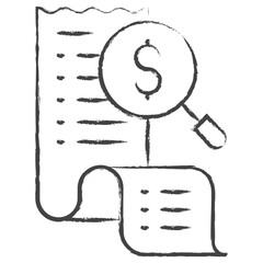 Hand drawn Search illustration icon