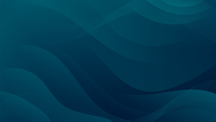 Abstract Gradient dark green liquid background. Modern background design. Dynamic Waves. Fluid shapes composition. Fit for website, banners, brochure, posters