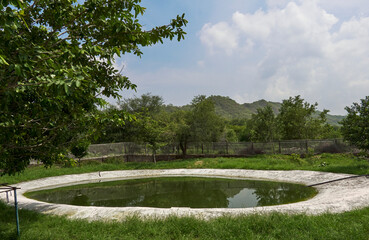 An artificial pond