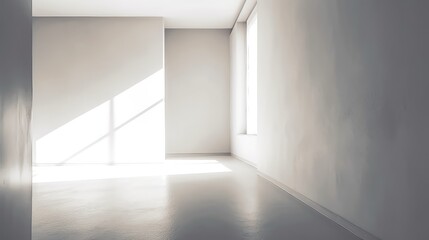 Obraz premium Empty room interior with concrete walls. Generative AI