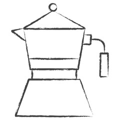 Fototapeta na wymiar Hand drawn Coffee Maker illustration icon