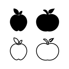 Apple icon vector. apple symbol