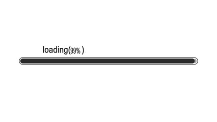abstract loading bar 0-100 percent illustration background 