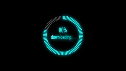 abstract circle loading bar illustration background 