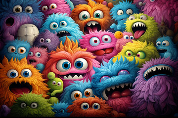 Enigmatic Multicolored Monster Mash