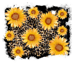 Sunflower_background_sublimation