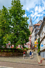 Picturesque old town of Marburg an der Lahn in Hesse, Germany