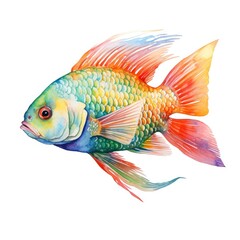 Fototapeta premium fish water color