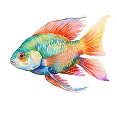 Fototapeta premium fish water color