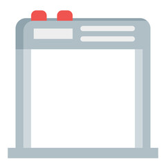  security scan, screening, Airport Security, X Flat Icon