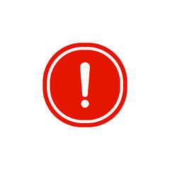 Caution Warning Sign icon. Editable vector stroke. Warning mark on white background