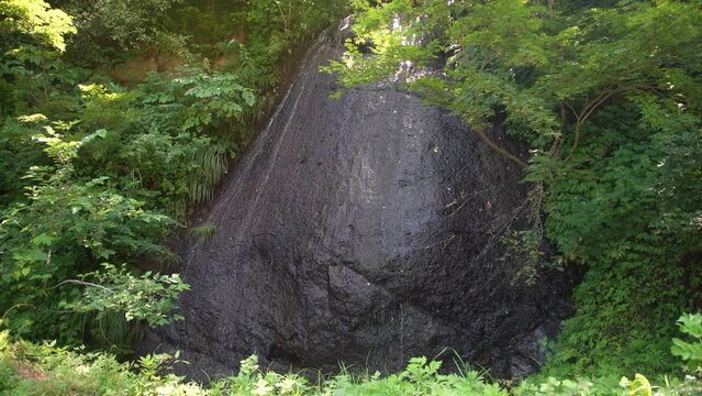 	関谷のそうめん滝　長野県飯山市