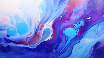 Fototapeta na wymiar Alcohol ink colors translucent. Modern Fluid Acrylic art. Abstract fluid art background, acrylic pour wallpaper. Design wrapping paper, wallpaper. Mixing acrylic paints. Post-processed generative AI