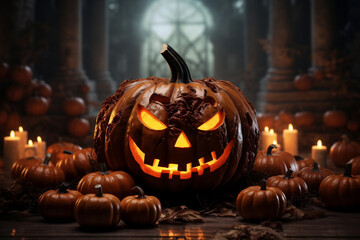 Sinister Jack-o'-Lantern, A Frightful Halloween Carving