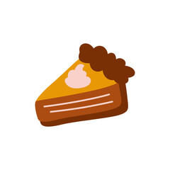 pumpkin pie illustration
