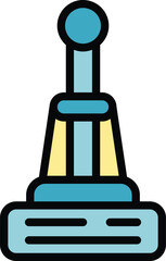 Modern floor mop icon outline vector. Home service. Cleaner work color flat