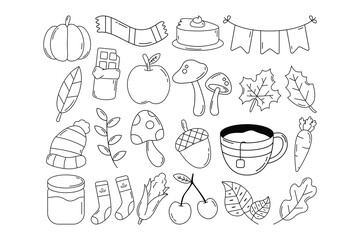 Thanksgiving Doodle Illustration