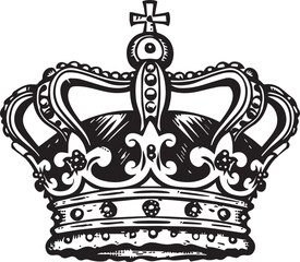 Crown Tiara Headband Queen King Prince Princess Cross © Xtremest