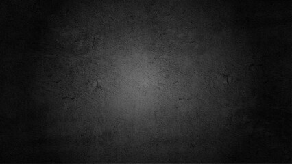 Concrete wall black color for background. Old grunge textures with scratches and light shadow. Black painted cement wall texture.
