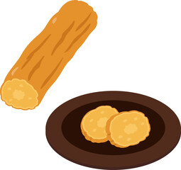 スライスしたいぶりがっこ