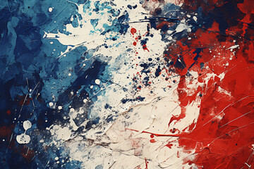 Creative Red blue and white grunge scratched background texture