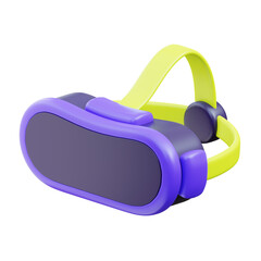VR headset 3d icon