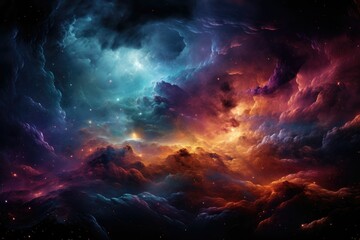 Astral Crescendo: Mesmeric Cosmic Backgrounds Showcasing Galaxies, Nebulae, and Stars, Elevating...