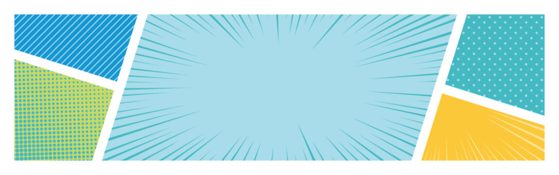 背景素材_漫画_カラフル