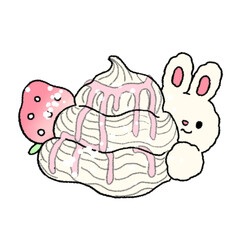 easter bunny with eggs