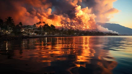 Foto op Canvas Maui in Flames © Outlier Artifacts