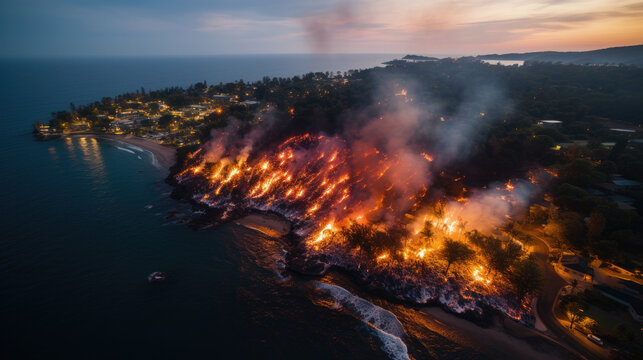 Maui Coast on Fire