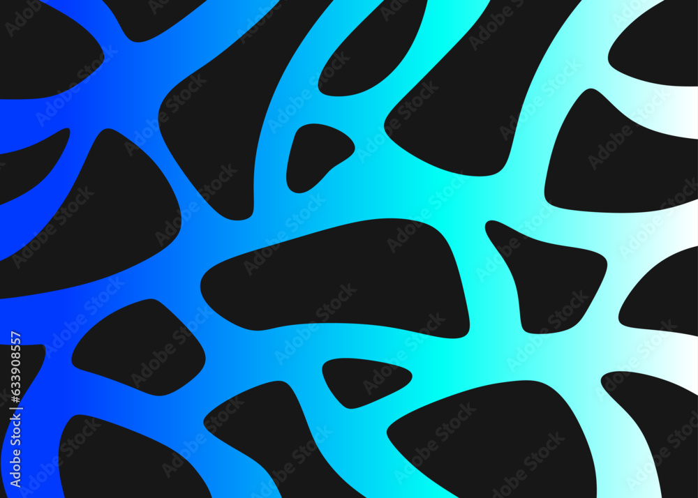 Poster abstract background with gradient color wavy line pattern