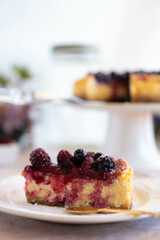 Red fruit cheesecake